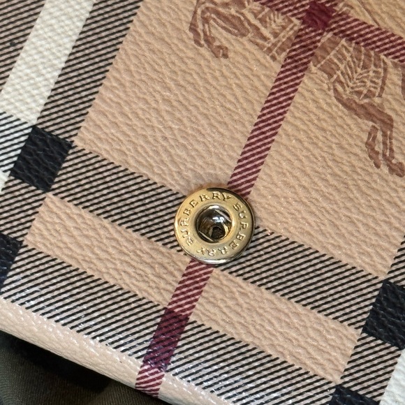 Burberry Black and Beige Plaid Wallet - Picture 6 of 9